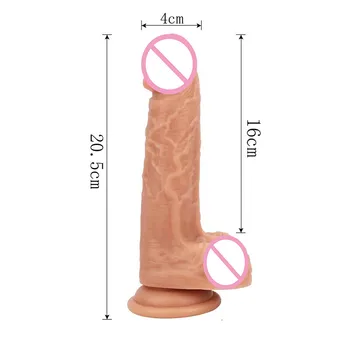 Rankinė Moteriška Masturbacija Prietaiso 20.5 cm Pvc Modeliavimas Penis Vibratorius Sekso Žaislas Moterims фалоиметаор для женщин