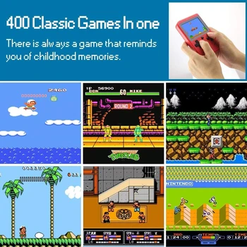 Retro FC 400: 1 Vaizdo Žaidimų Konsolės, Žaidimai GameBoy Retro Žaidimas Mini Nešiojamą Žaidėjų 8 Bitų Klasikinis Gamepad Vaikai Kleur Žaidėjas