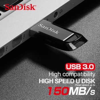 SanDisk CZ73 USB 3.0 Metalinis Tušinukas Ratai 32GB 64GB 128 GB USB Flash Drive, 16 32 64 128 GB Memory Stick Saugojimo U Disko PC