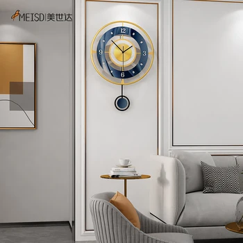 Sieninis Laikrodis Namų Puošybai Kambarį Šiuolaikinės Virtuvės, Miegamojo Laikrodžiai Dekoratyvinė Kalvystė Plokštės Silent Tradicinių Švytuoklės