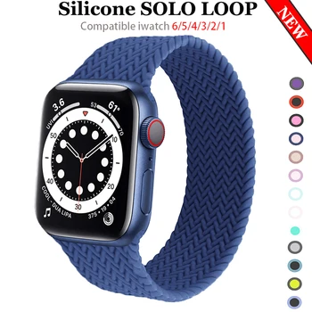 Solo Kilpos Diržas, Apple watch band 44mm 40mm correa iWatch juostų 38mm 42mm diržo silikono watchband apyrankė serie 6 5 4 3