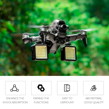 STARTRC DJI FPV Drone Rankos Bracers Veiksmingai Sustiprinti Drone Rankos Stiprumo Expandale Dalis, LED Šviesos Rinkinys Drone Naktį Skraidantys Žibintai