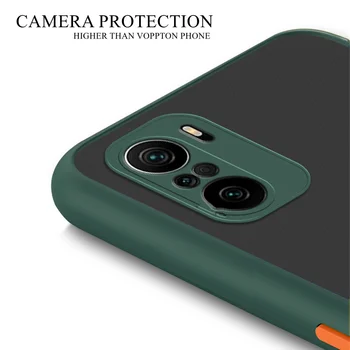 Telefoną Atveju X3 NFC Mi 11 Lite Redmi Pastaba 9 10 Pro Minkštas Kraštas Matinis Kieto Plastiko Galinio Dangtelio Xiaomi POCO F3 Permatomas Atveju