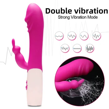 Tvirtas Vibratorius, Sekso Žaislai Moterims, G-Spot Rabbit Vibratorius Klitorio Stimuliatorius Dildo Moterų Masturbacija Makšties Massager Sextoy