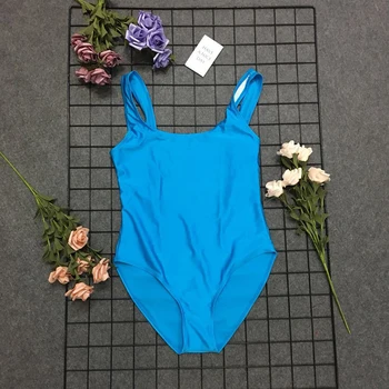 Vasaros Moterų vientisos Spalvos Bikini Seksualus All-in-one Įtemptas Diržas Stumti Iki Paplūdimio maudymosi Kostiumėliai, Paprastas Ir Stilingas