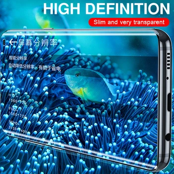 Visiškai Minkštas Hidrogelio Plėvelės Samsung Galaxy S20 Ultra S20 FE S8 S9 S10 Plius Lite Samsung Note 9 10 Pro Screen Protector, Ne Stiklas