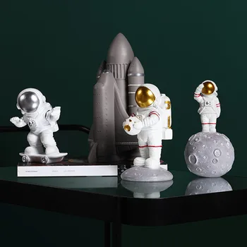 Šiaurės Kūrybos Čiuožimo Kosmosą Astronautas Skulptūros, Statulėlės Amatų Stalo, Namų Dekoravimo Reikmenys Šiuolaikinės Gimtadienio Dovana Animacinių Filmų