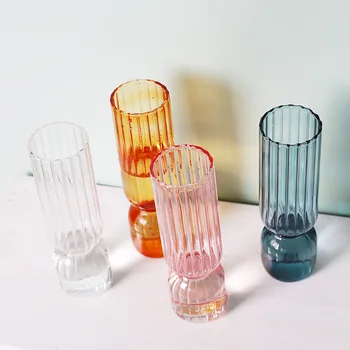 Šiaurės Stiklo Vaza Mažų Stiklo Burbulas Vazos Gėlių Kompozicijų Namų Dekoro Priedai Šiuolaikinio Gyvenimo Kambario Ornamentu