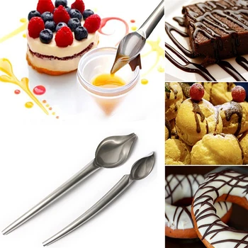 Šokolado Šaukštas Papuošti Suši Maisto Atkreipti Įrankis Kūrybos Deco Plokštė Desertinis Šaukštas Bakeware Tortas Kulinarijos Šaukštas Kavos Įrankis