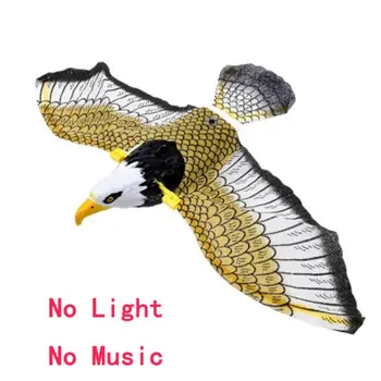 Šviesos Paukštis Su Muzikos Atstumiantis Kabinti Erelis Skraidančiu Paukščiu Scarer Sodo Puošmena Nešiojamų Skraidančiu Paukščiu Sodo Puošmena